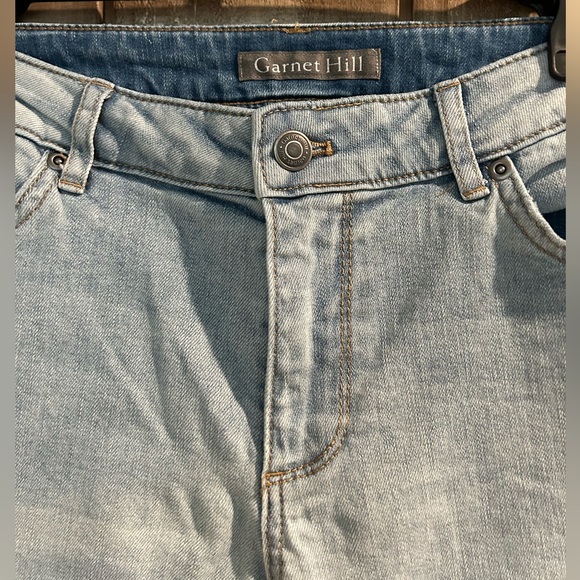 Garnet Hill Wide Leg, High Waist Jeans, Size 28. - Picture 2 of 9